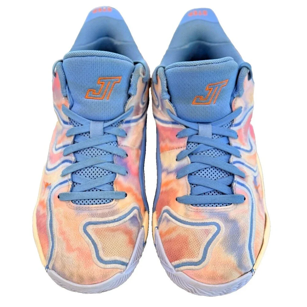 Jordan Tatum 3 Tie Dye Blue Pink Basketball Sneaker HF 3136–400 Youth 7